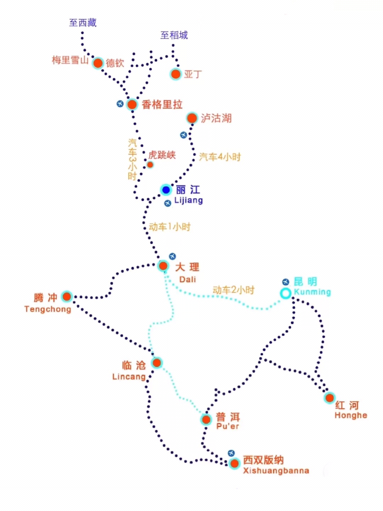 共14天來回 昆明 大理 麗江 玉龍雪山 香格理拉 瀘沽湖等景點 在麗江