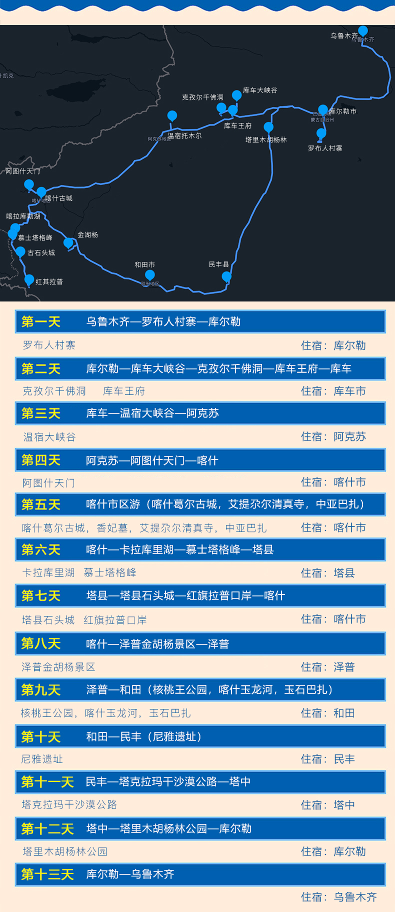 新疆南疆環線北疆伊犁草原南疆庫車大峽谷喀什古城拼車13日遊