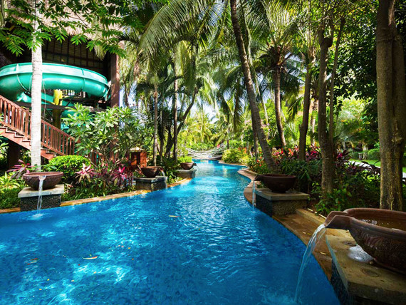 三亚club med度假村2晚3天二大一小家庭套餐(一价全包 私家海滩 儿童