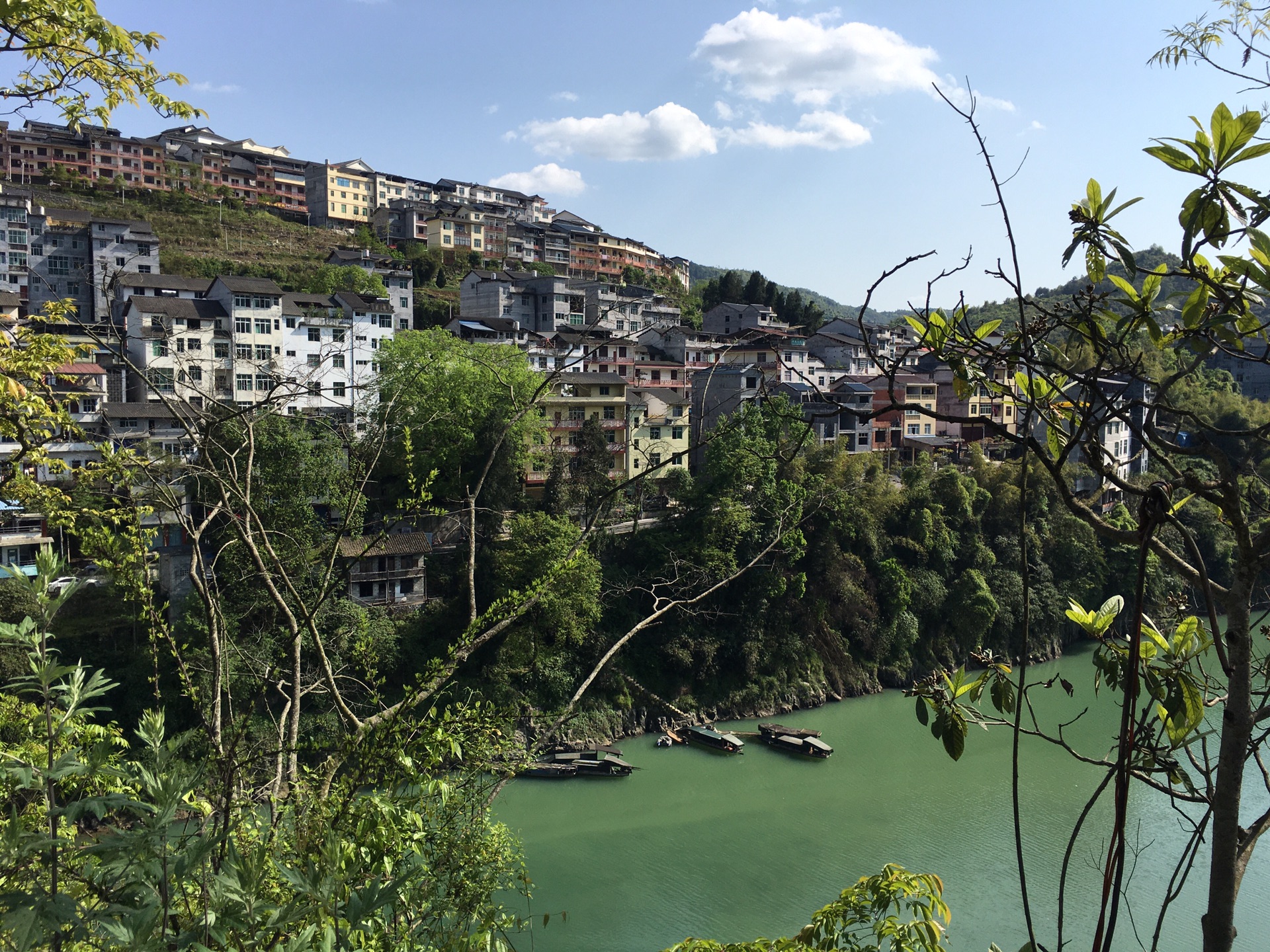 酉阳大溪镇全景图片