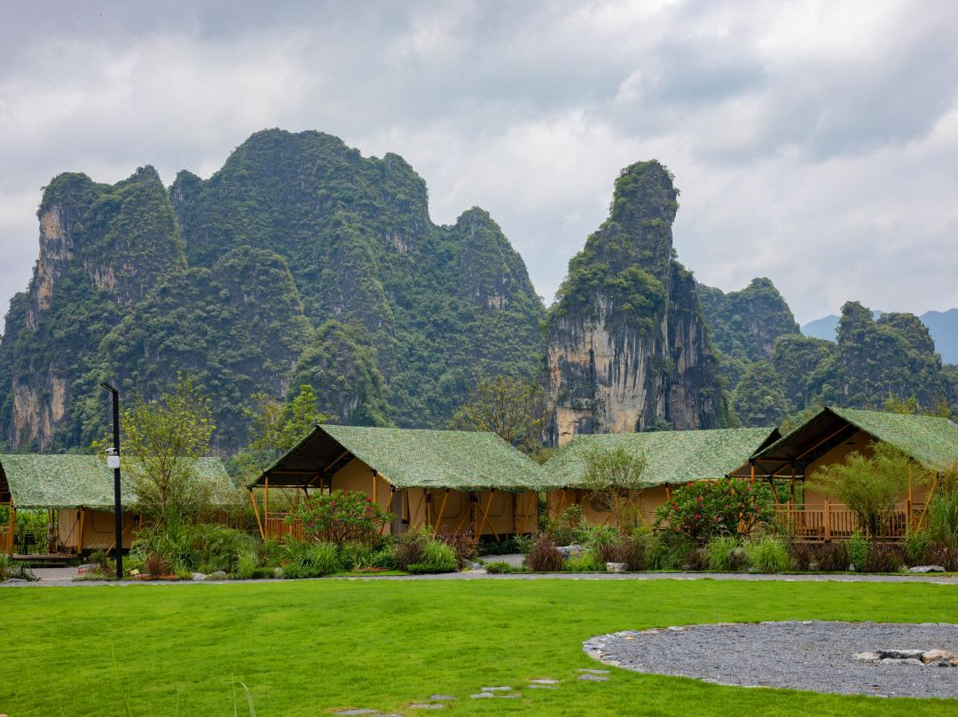 【凡境说民宿】位置西溪子桂院位于桃花湖核心位置,返古风融合简约派