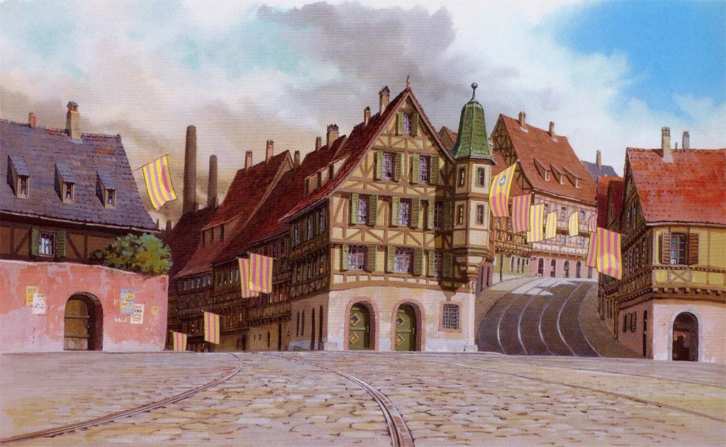 宫崎骏哈尔的移动城堡取景地78樱花初开时的法国科尔马