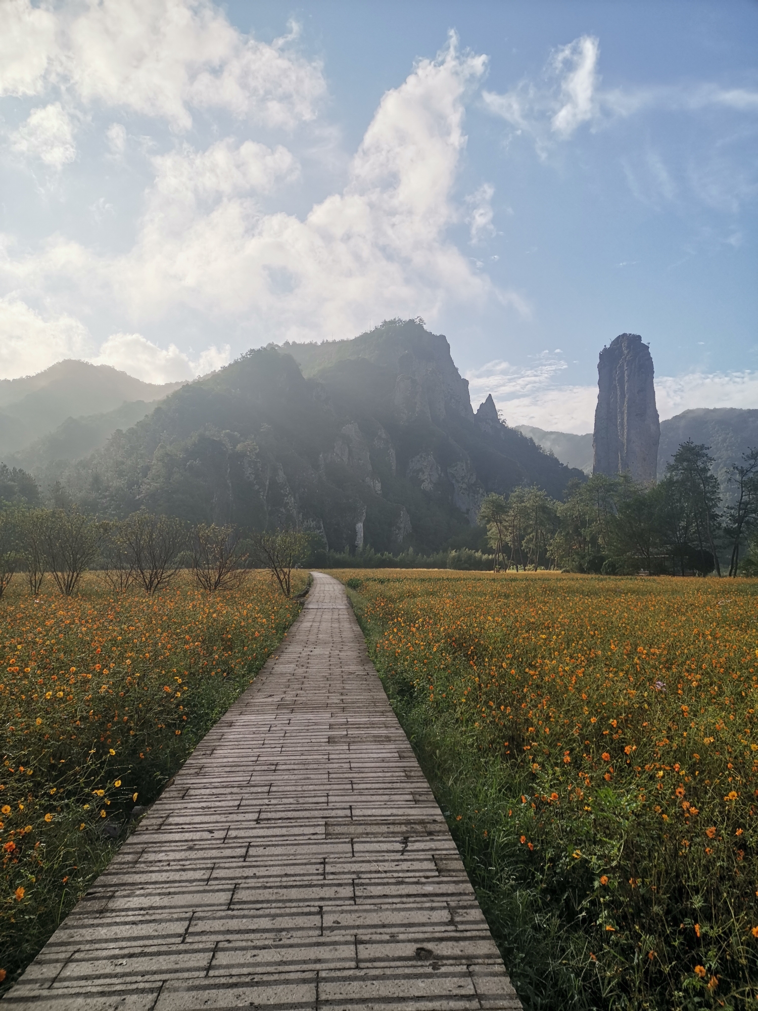 缙云仙都 道士下山