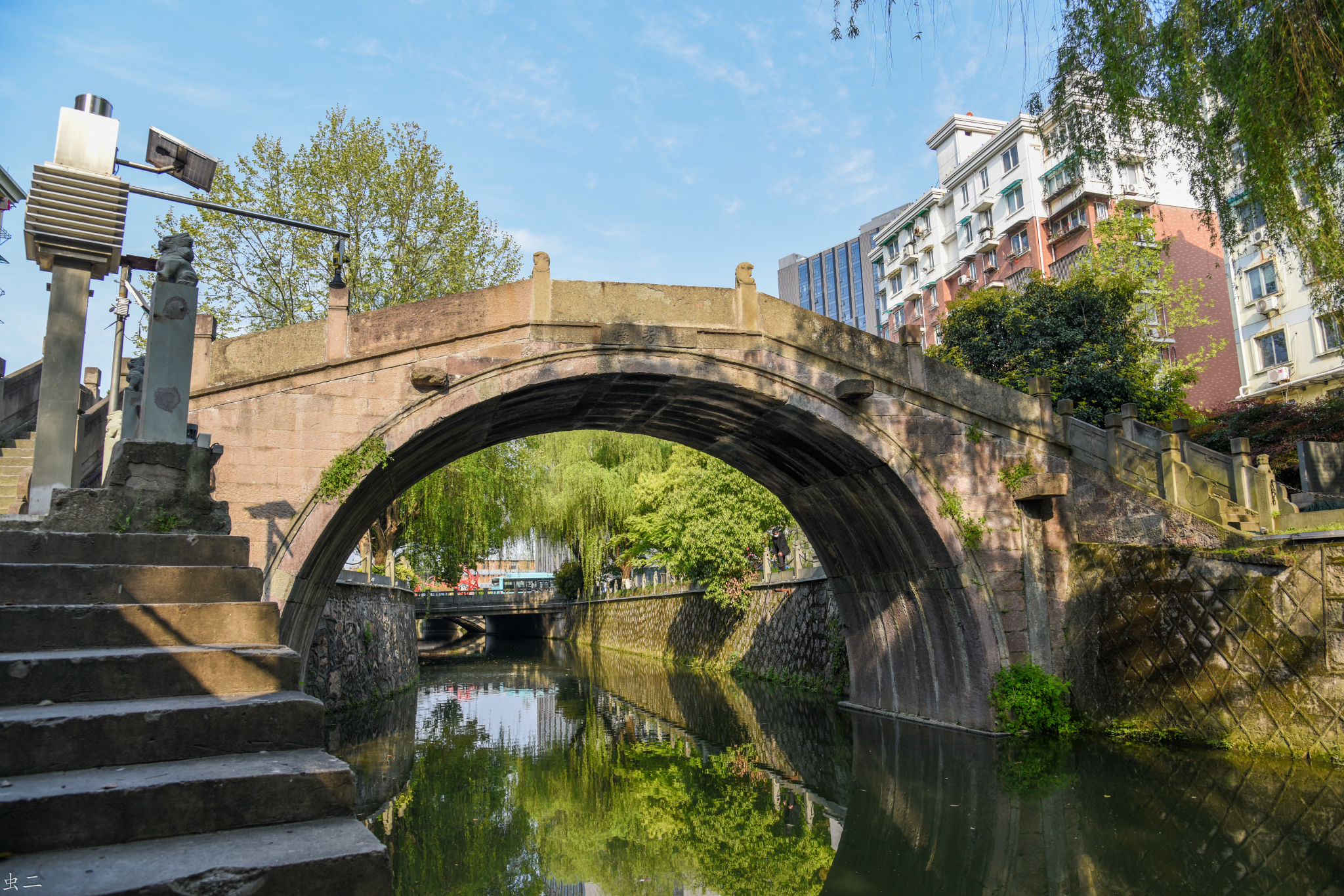 杭州桂芳桥 市保 古桥迷踪 内含地图位置 (浙江杭州余杭区临平镇东