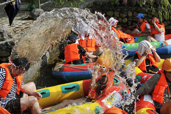 安吉荷花山漂流门票安吉漂流门票余村