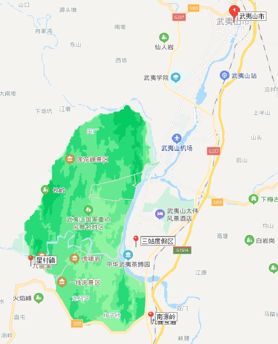 武夷山星村地图图片