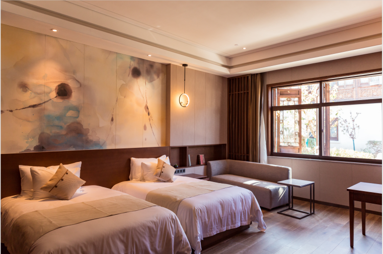 盐城大纵湖东晋水城开元度假酒店1晚住宿套餐含双人大纵湖景区双人