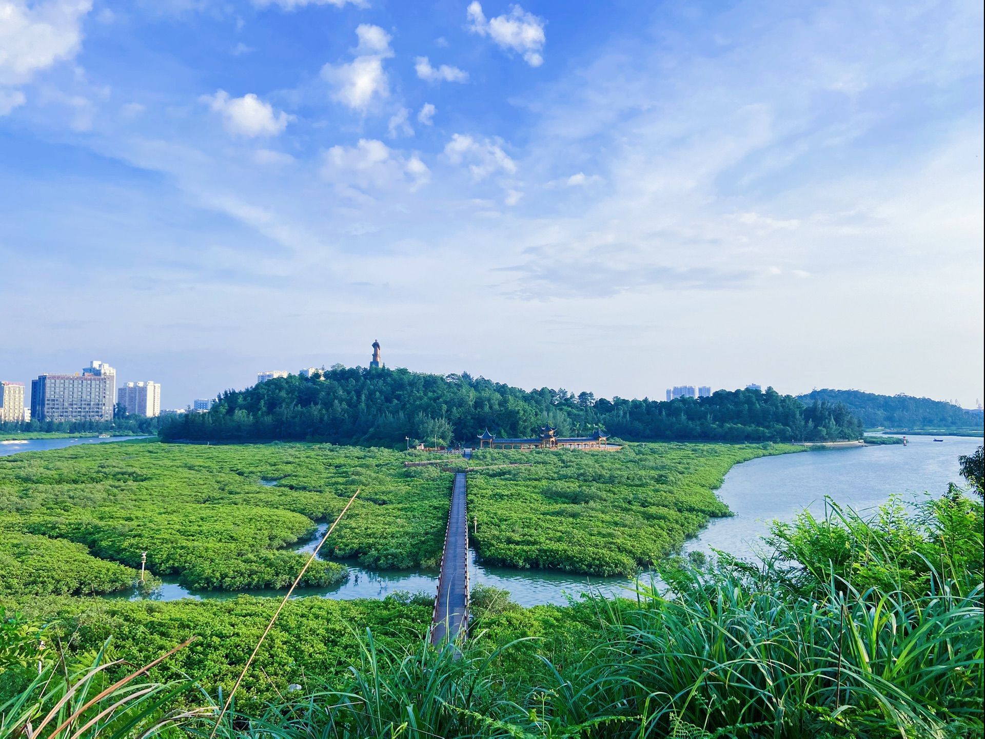 打卡钦州港仙岛公园,红树林夕阳海景