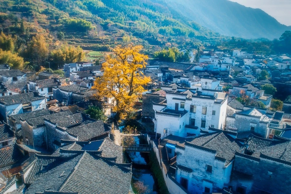 婺源庆源村,老旧房子,古朴村庄