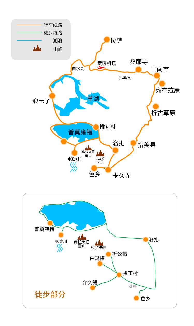 自营10人mini团 西藏山南库拉岗日入门级徒步7日游 拉萨集散山南环线