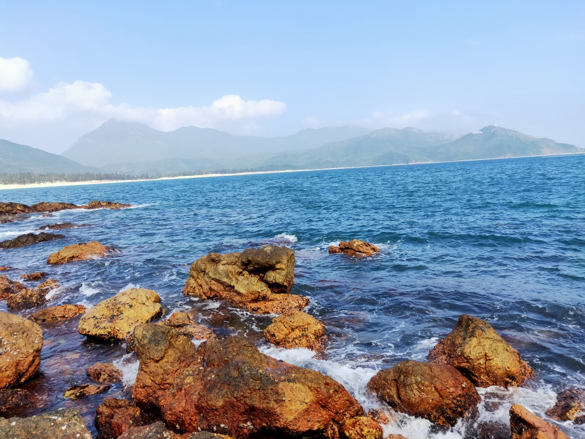 中国最美八大海滩之一深圳西涌海滩