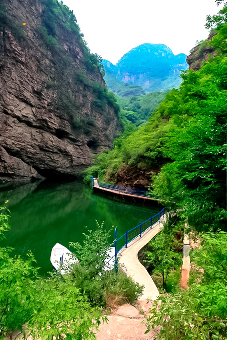 京郊平谷湖洞水一日游 幽幽绿水-遍山水帘-人少景美 享受天然氧吧祛暑