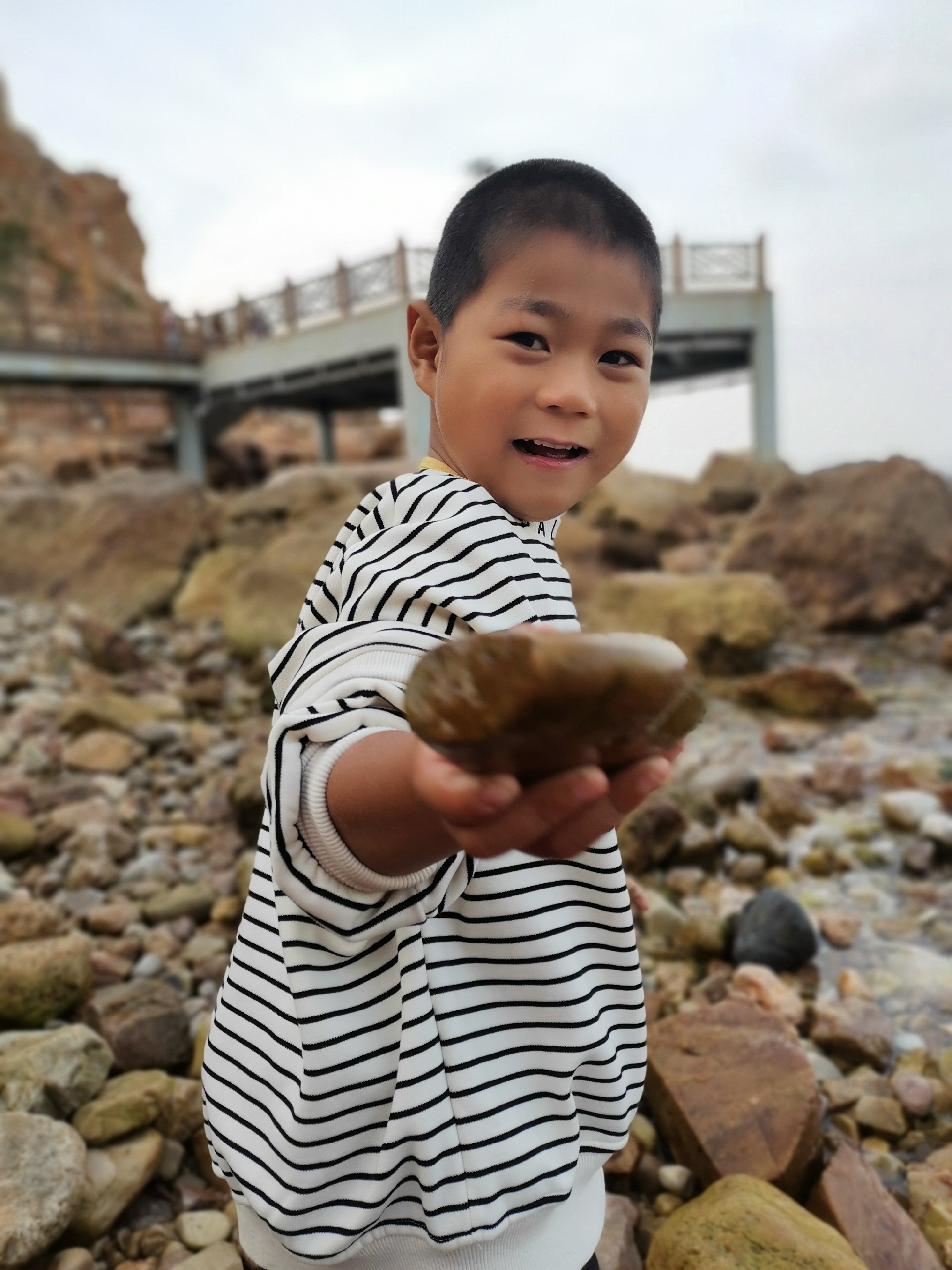 黄海渤海交汇线标志