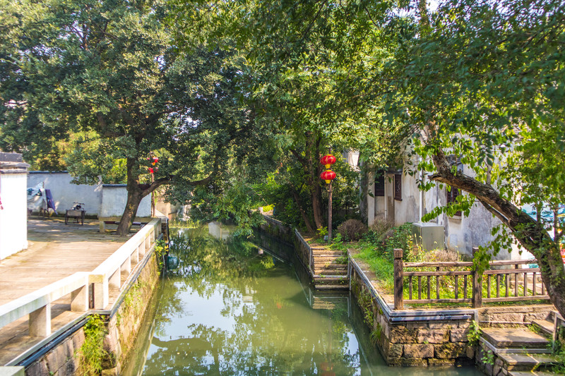 「第二天,走千年荻港,赏石淙花海 荻港古镇,原汁原味的江南水乡