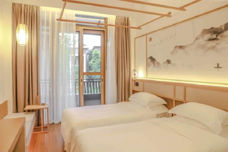 成都周边游眉山仁寿禅驿黑龙滩度假酒店2天1晚 早餐 中铁乐园 禅文化