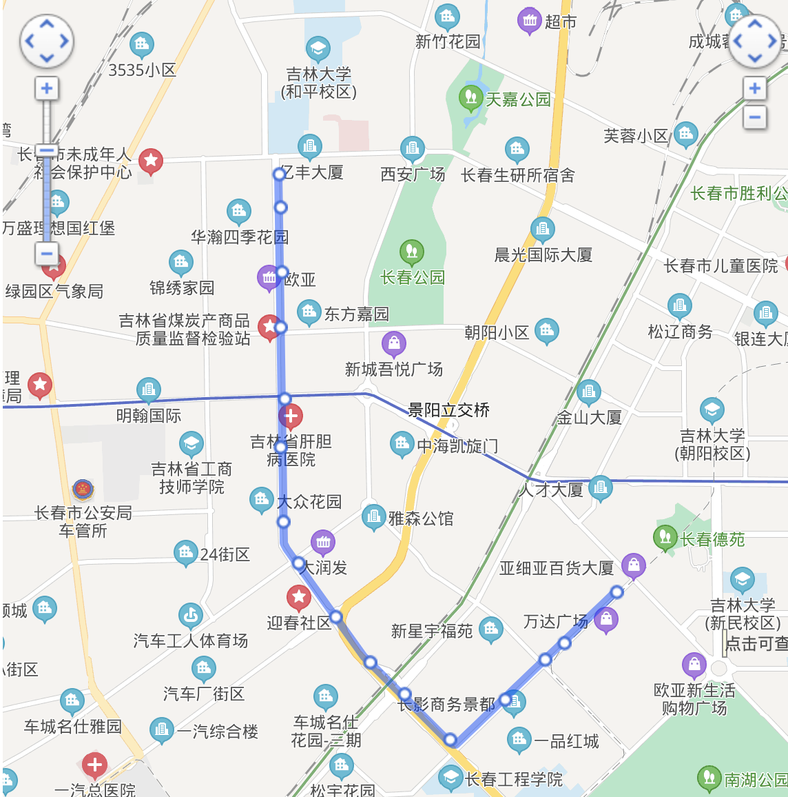 长春60路公交车路线图图片