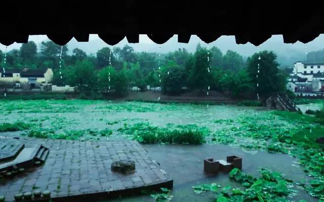 雨中的徽州 00雨落了,细雨漫过马头墙落在徽州的天井中,明堂里几个