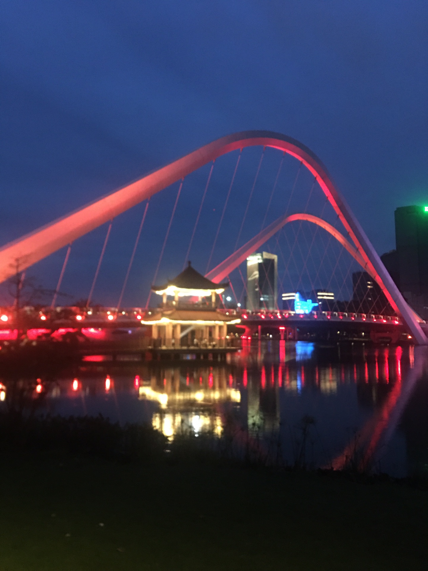 南沙蕉门河夜景