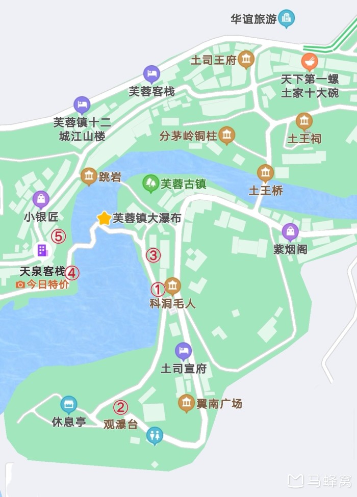 芙蓉镇夜景在哪里看最好,或者哪个客栈观景最好?