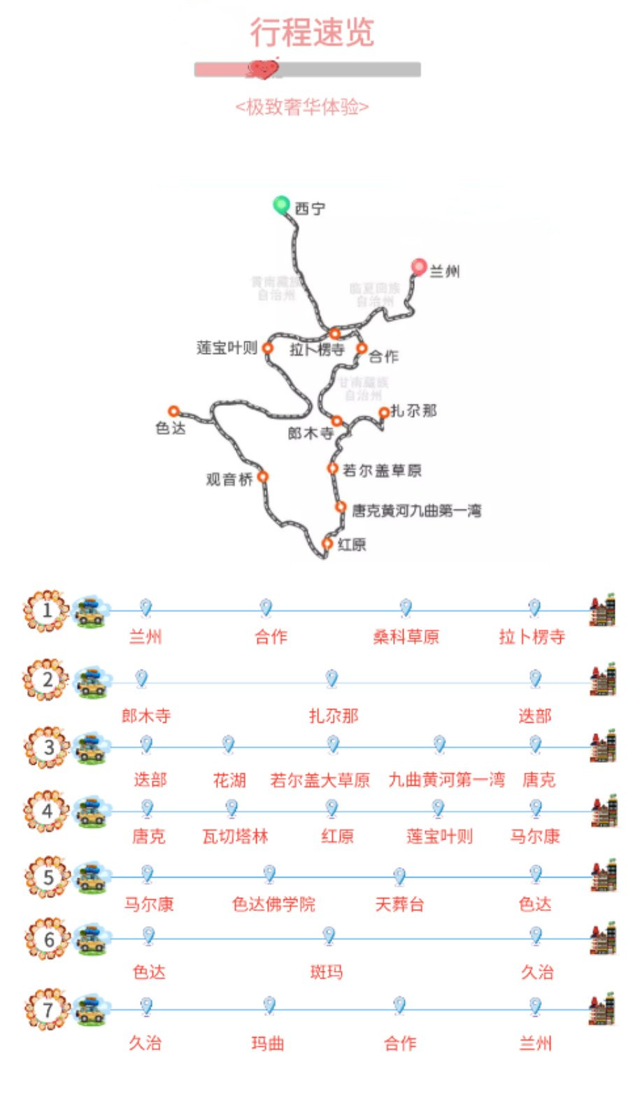 甘南旅遊包拼車7日遊拉卜愣寺郎木寺扎尕那九曲黃河第一灣色達五明