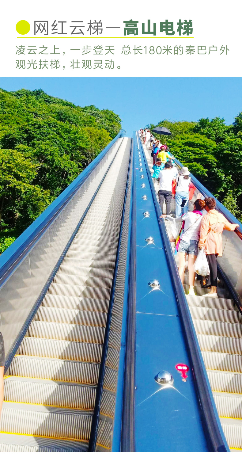 汉中龙头山风景区大门票 往返索道 摆渡车 云梯