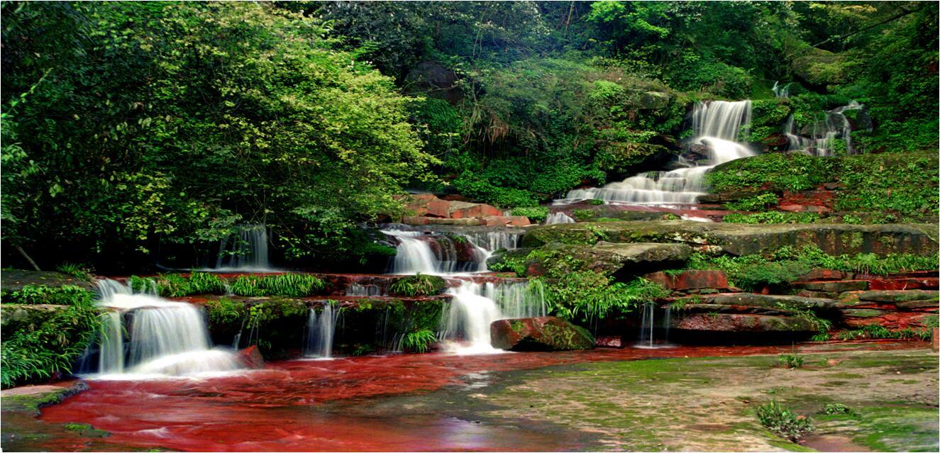 万盛黑山谷健走养生一日游感受渝黔生物dna仓库原始大自然峡谷风光