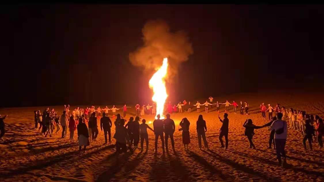 Gansu Dunhuang Desert Camping 