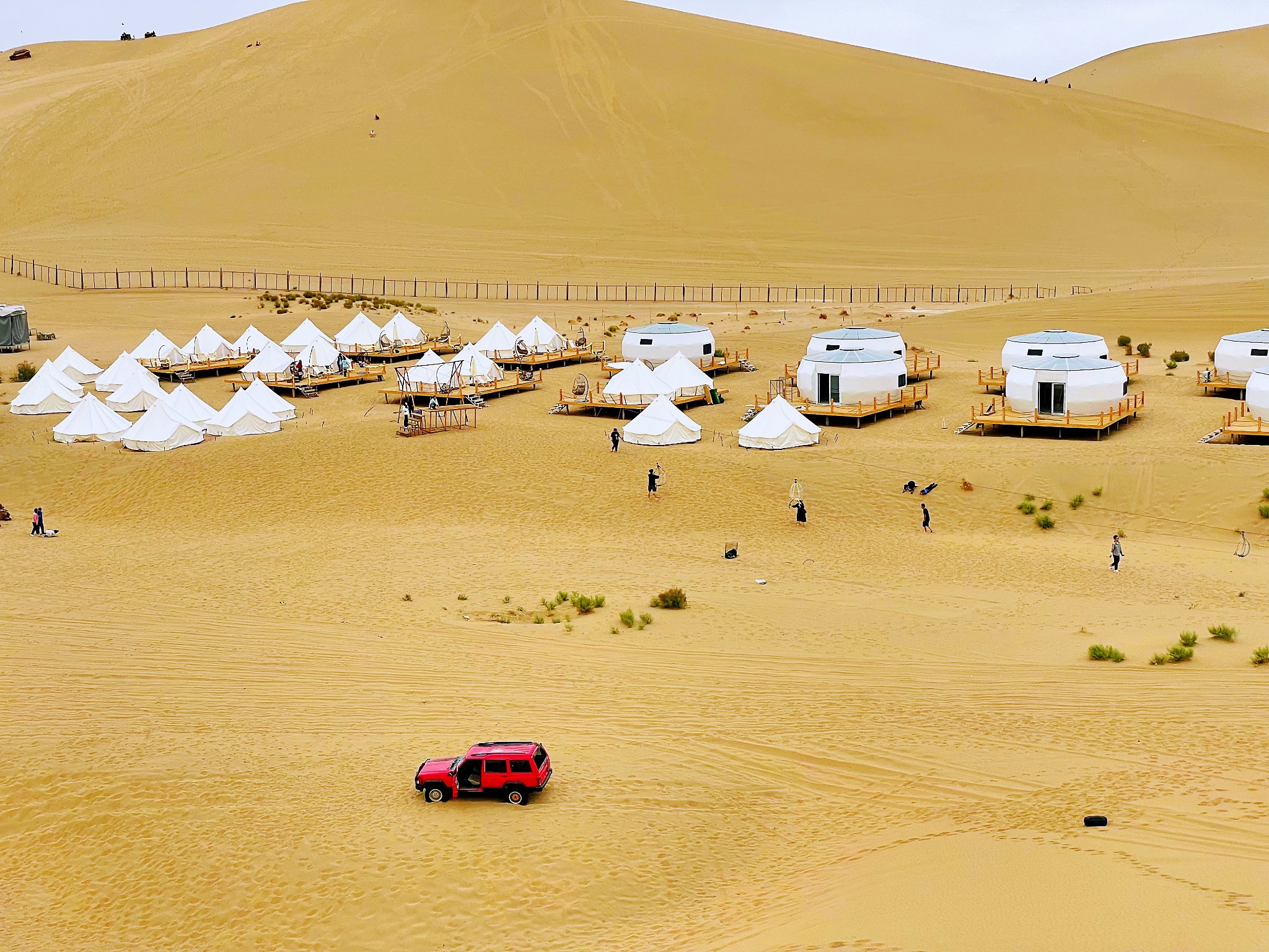 Gansu Dunhuang Desert Camping 