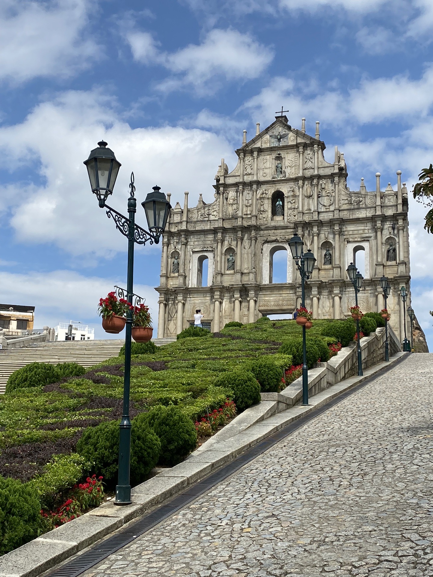 澳门大三巴牌坊大炮台历史旧城区世遗的一部分主教山观音像海滨休憩区