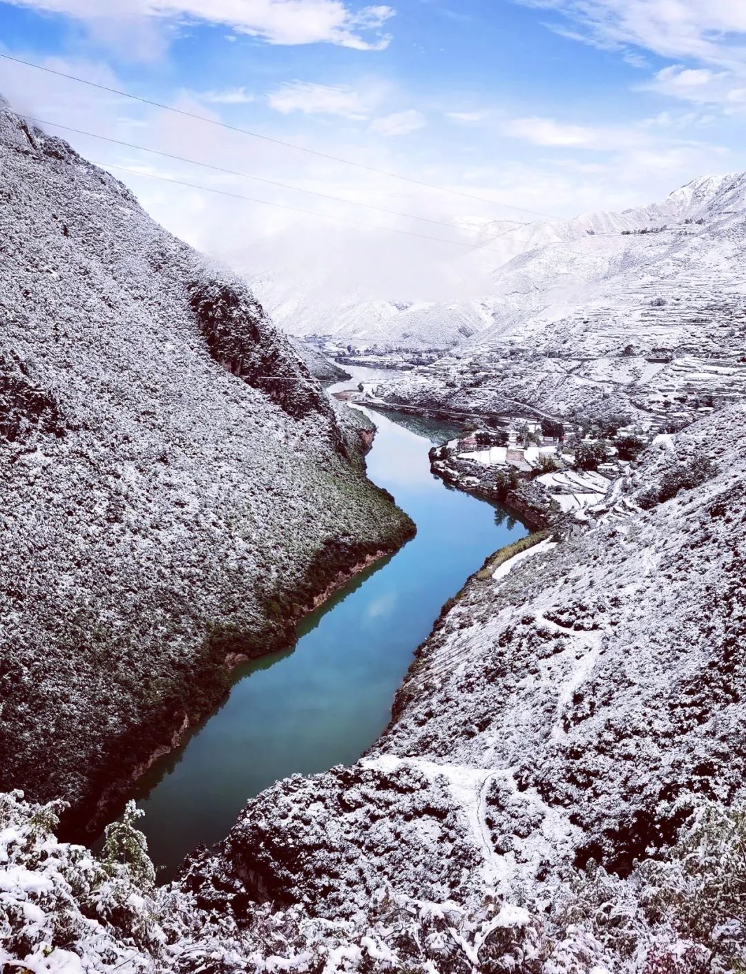 【卓尼图片】晶莹剔透 美轮美奂——请您欣赏雪后九甸峡美景