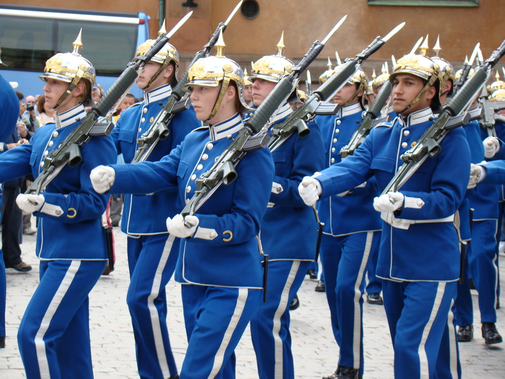 瑞典军乐队及卫兵换岗