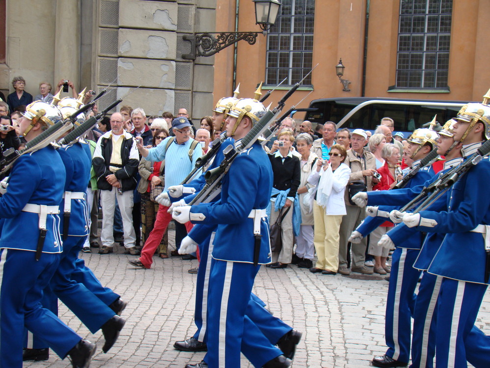 瑞典军乐队及卫兵换岗