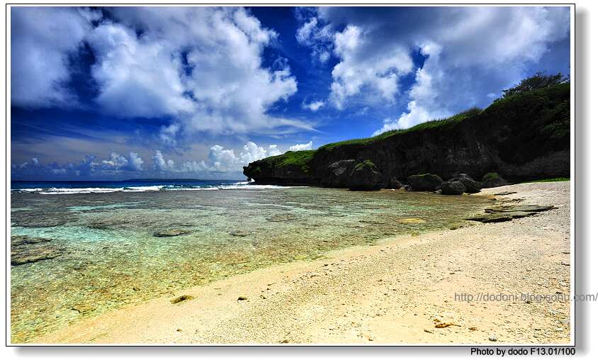 珊瑚海灘雙面海灘藍色塞班島3