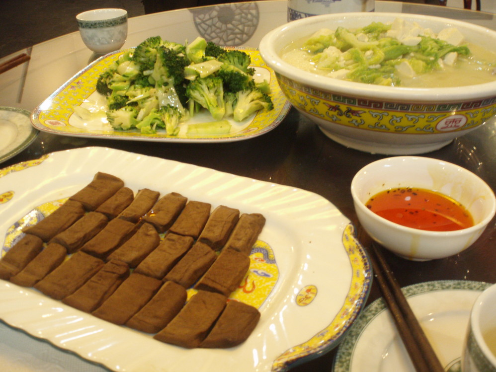泰山三美豆腐白菜和水