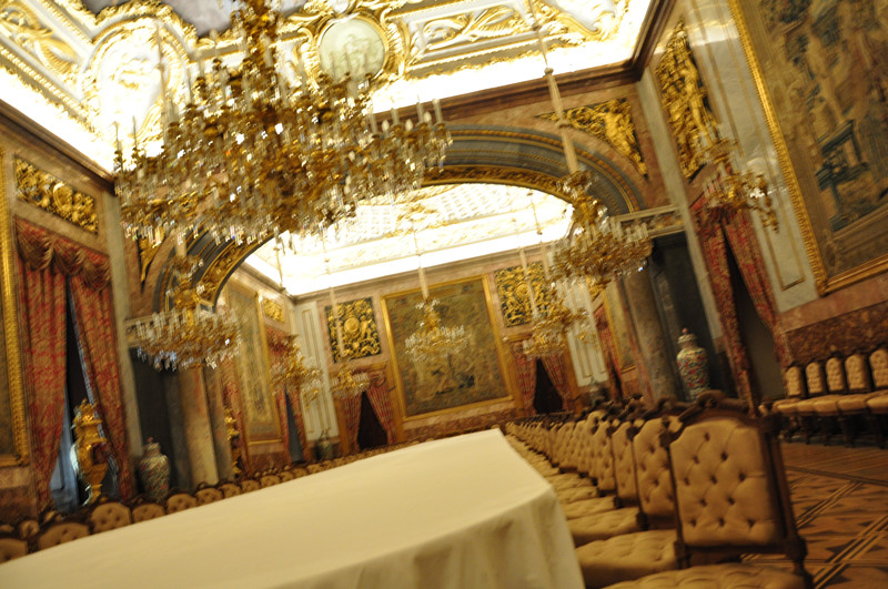 马德里王宫偷拍的其中一张 算是餐厅吧