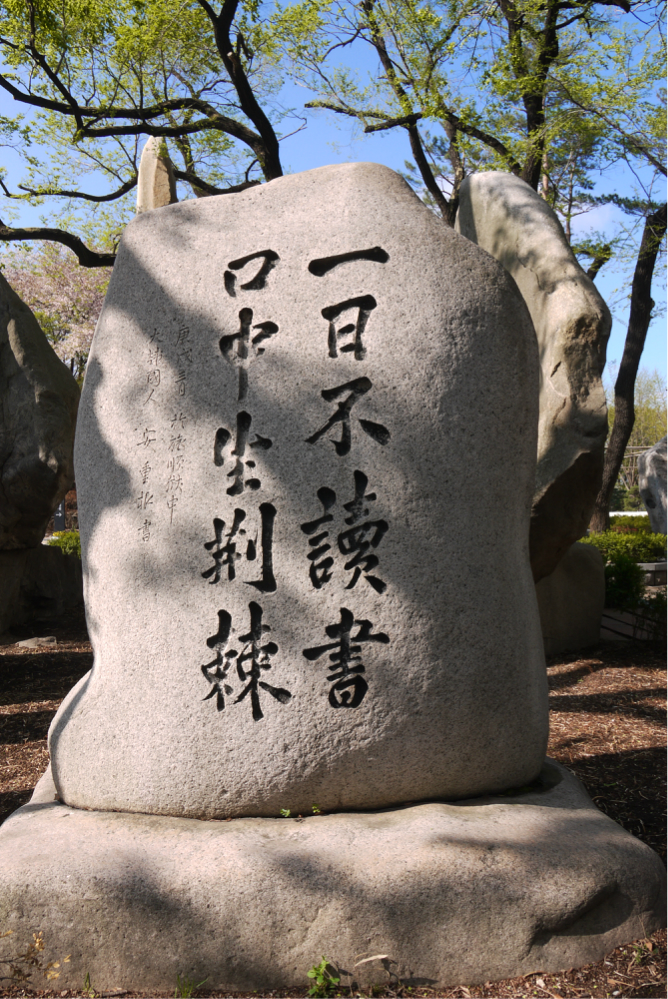 国立墓地位于汉江边的一个高岗上.墓区很大,分成若干个区域.