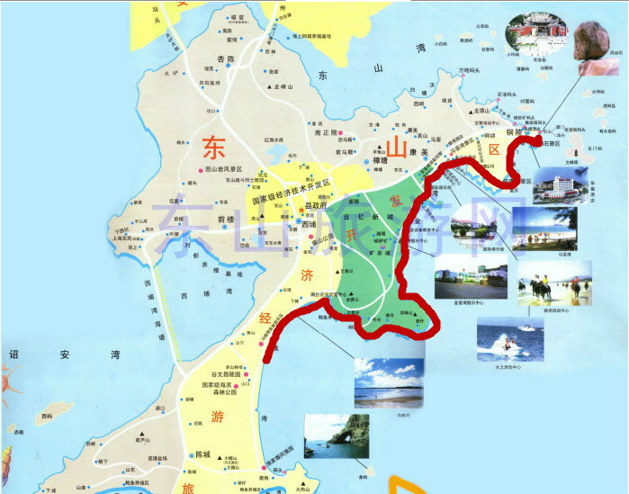 漳州东山岛景点地图图片