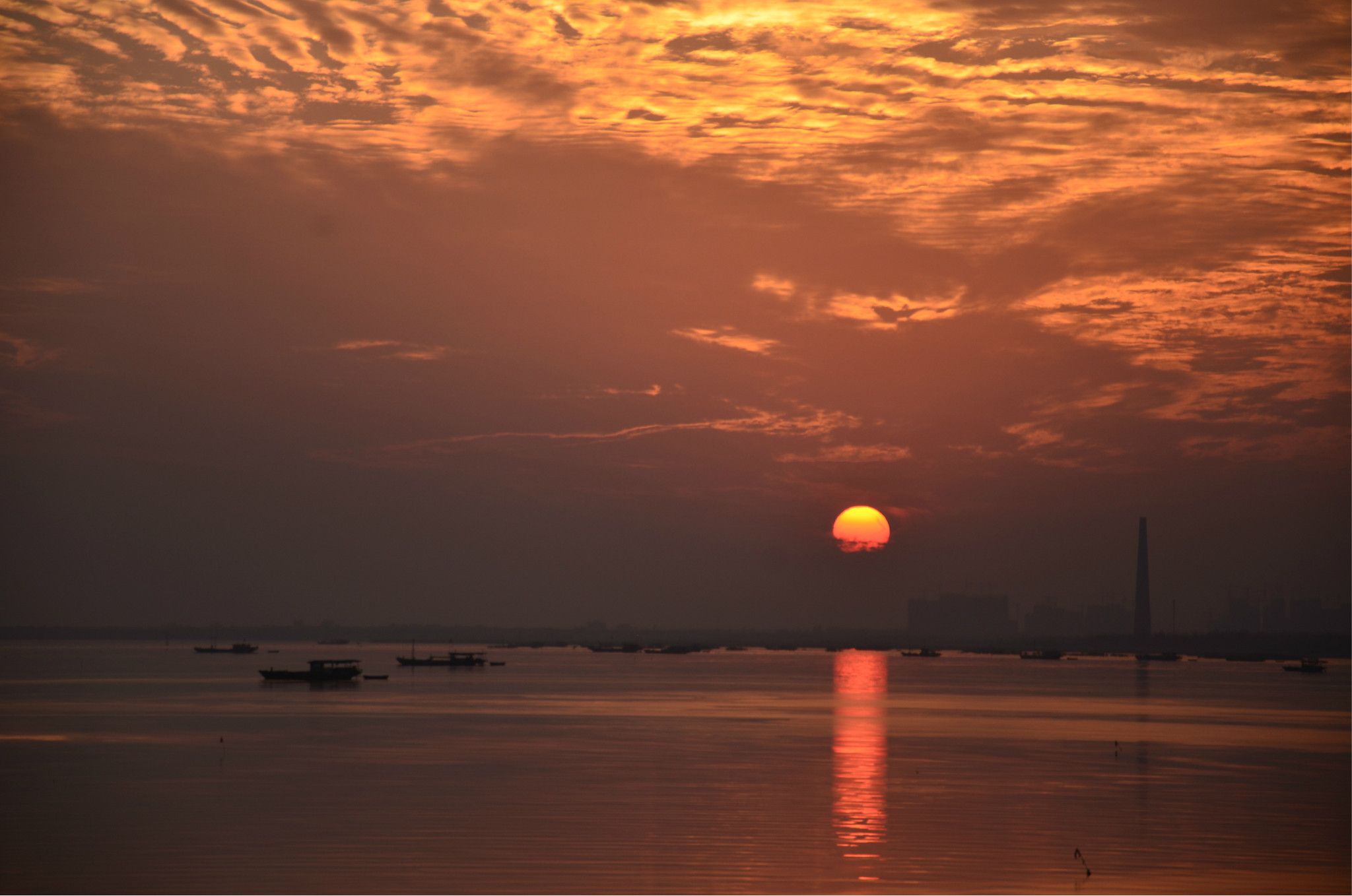 骑行巢湖观夕阳------只为完成那日的梦想