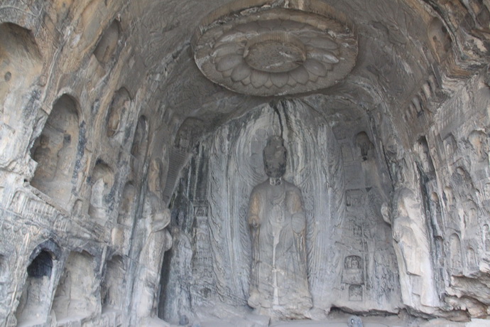 景区四个景点(龙门  西山石窟,东山石窟,香