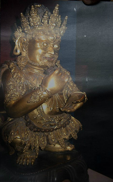 二臂玛哈嘎拉造像,现存台湾  故宫(噶尔  哇活佛拍摄)文都寺有宗喀巴