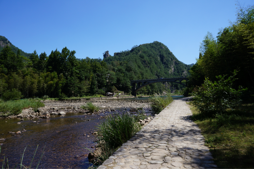 温州楠溪江源头石桅岩未被污染的处女地