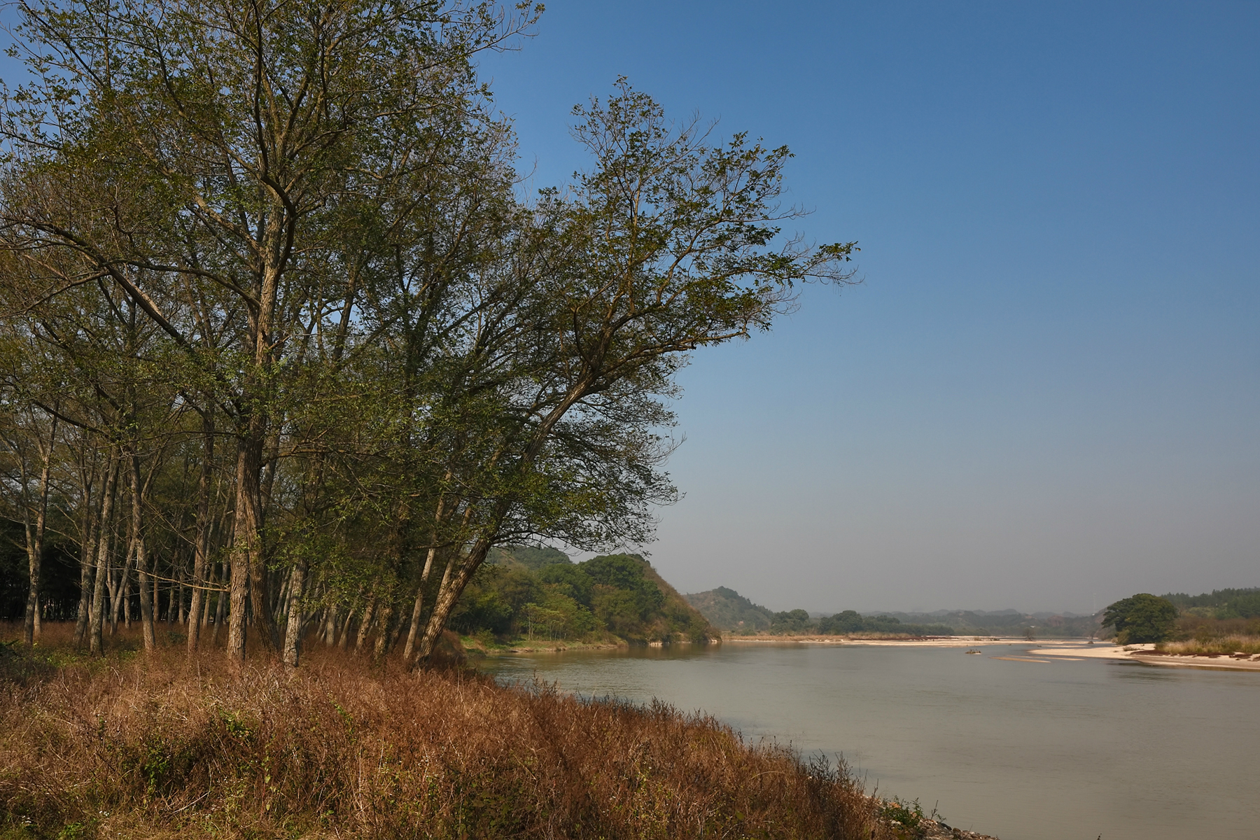 遂川江畔白沂古村藏在高速路旁的风景