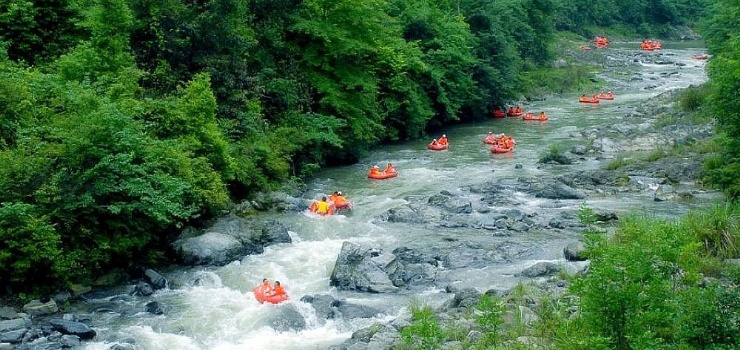 翁密河原始森林漂流