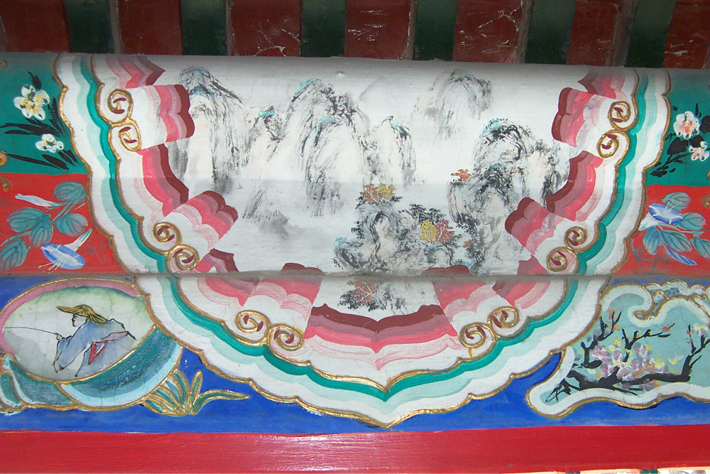 颐和园长廊的绘画山水部分