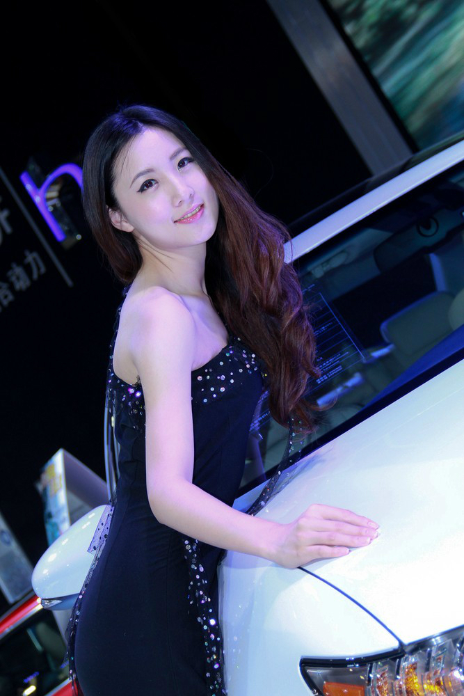 车展雷克萨斯车模小倩