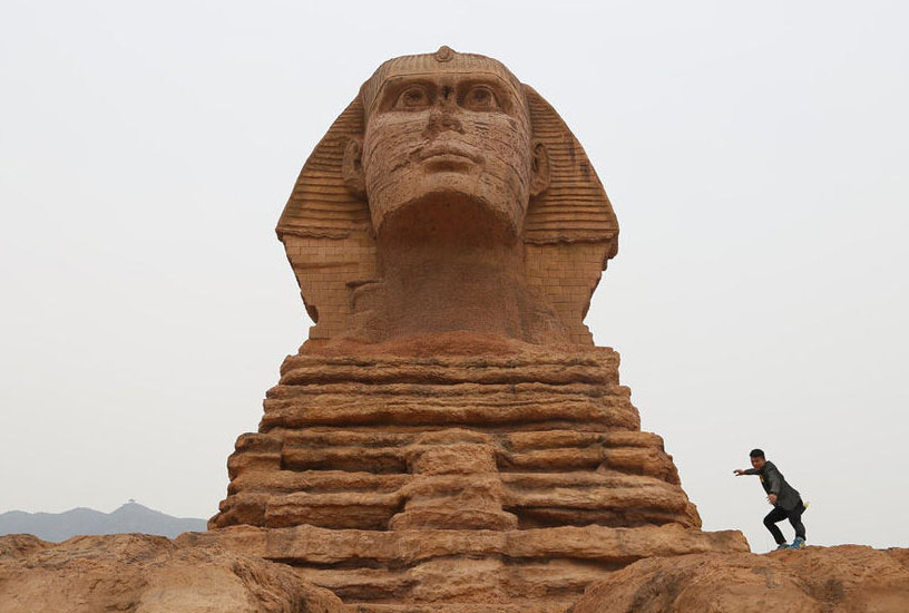 石家庄狮身人面石家庄狮身人面地点图片