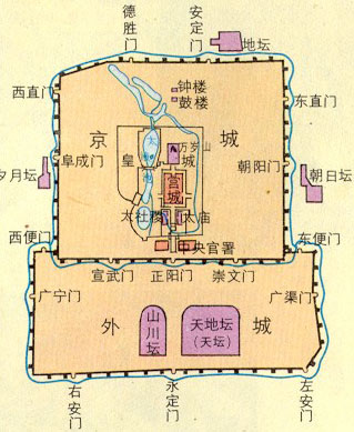 前门大街虽是以内城九门之一的前门命名,实际所指却是前门所对的外城