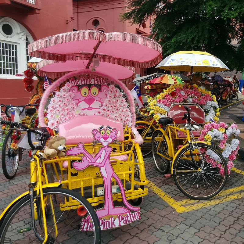 马六甲的风景线花车