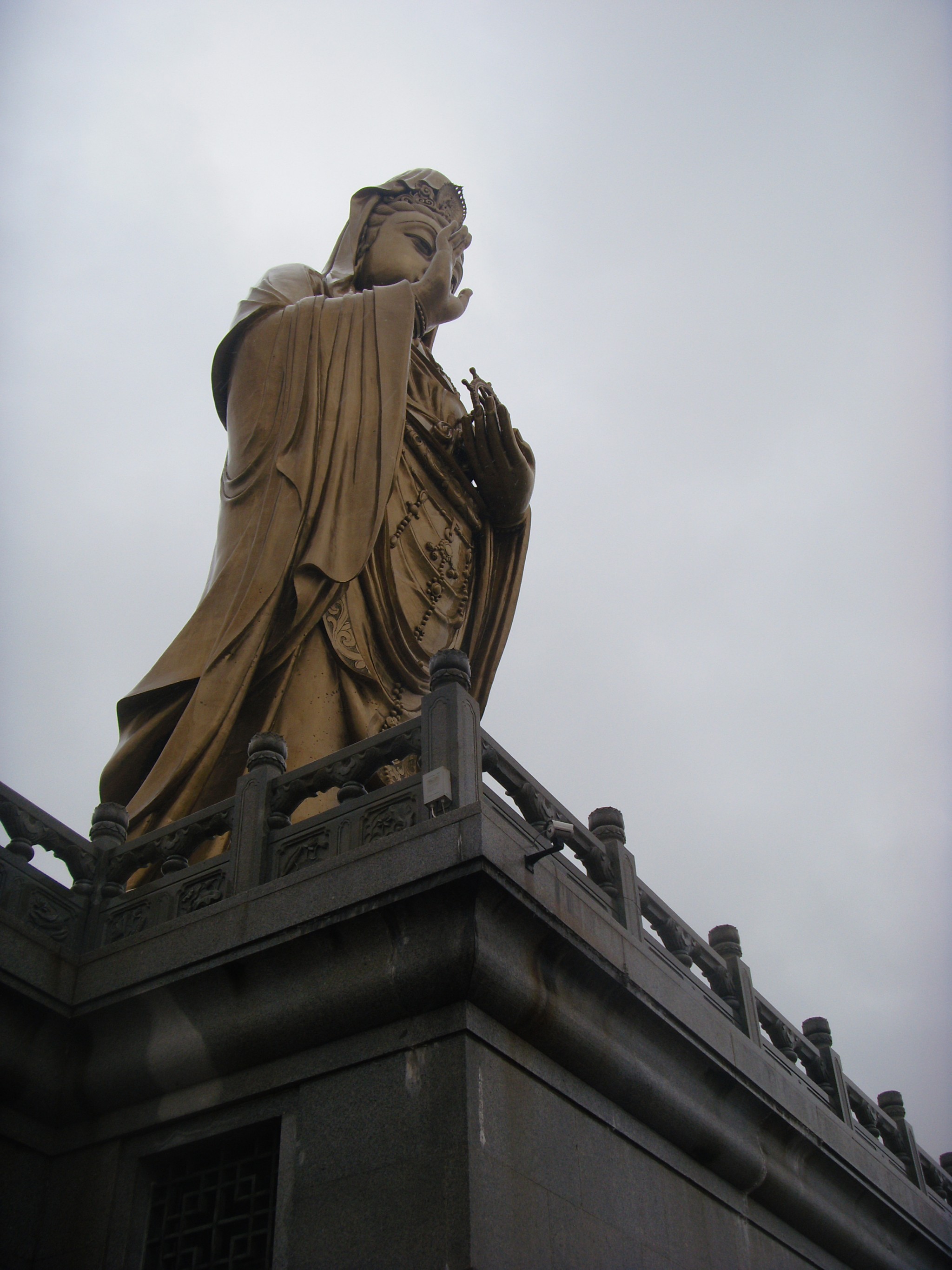雨中的普陀珞珈山