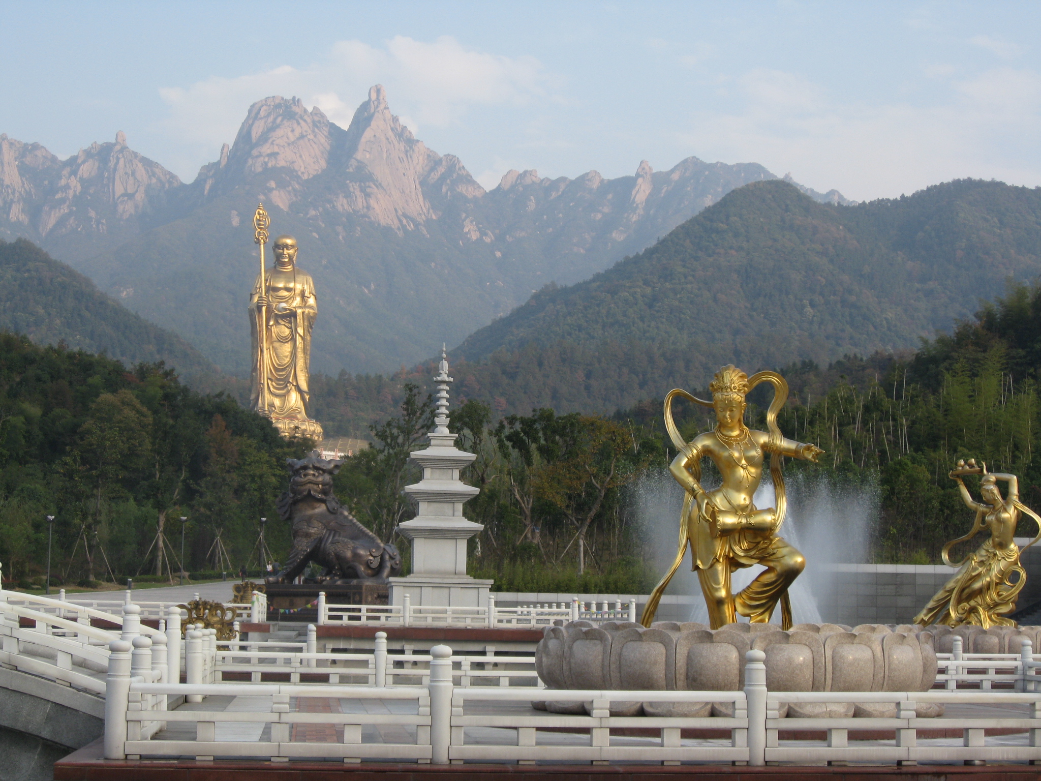 九華山地藏聖像景區遊記